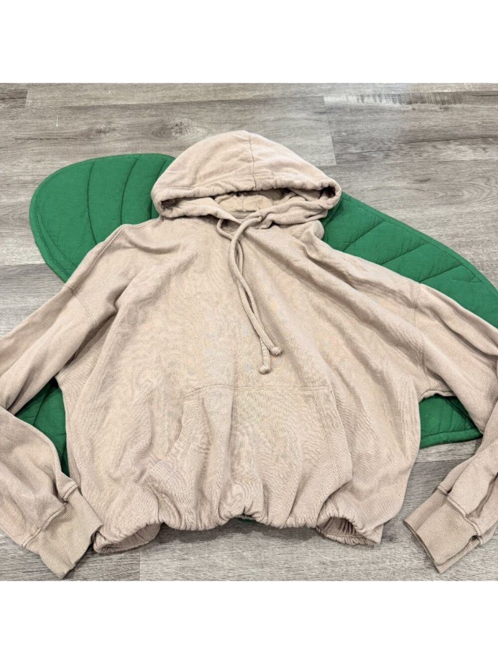 Old Navy Womens Medium Brown Hooded Pullover Soft Cozy Elastic Waist